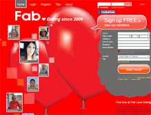 Tablet Screenshot of fablove.com